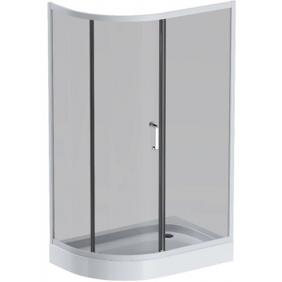 Душевое ограждение AM.PM Like 120x80 см. профиль хром, стекло тонированное купить с доставкой. 100% Оригинал. Гарантия!