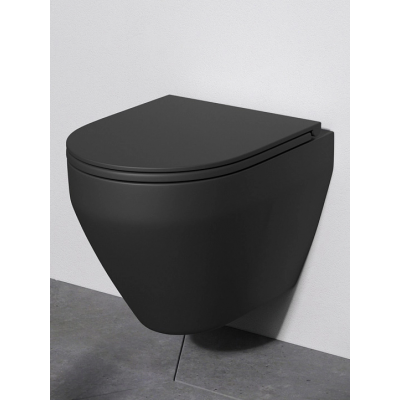 Унитаз подвесной с сиденьем микролифт AM.PM Spirit V2.0 C701700MBSC безободковый купить с доставкой. 100% Оригинал. Гарантия!