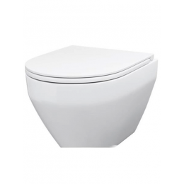 Унитаз подвесной с сиденьем микролифт AM.PM Spirit V2.0 C701700SC белый безободковый