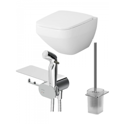 Унитаз подвесной с сиденьем микролифт AM.PM Inspire V2.0 CK50H0603W белый безободковый с гигиеническим душем купить с доставкой. 100% Оригинал. Гарантия!