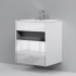 Тумба под раковину AM.PM Func 60 M8FFUX0601WG белая купить с доставкой. 100% Оригинал. Гарантия!