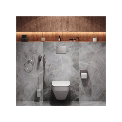 Комплект унитаз с инсталляцией, кнопкой и сиденьем микролифт AM.PM Inspire V2.0 CK50GD безободковый купить с доставкой. 100% Оригинал. Гарантия!