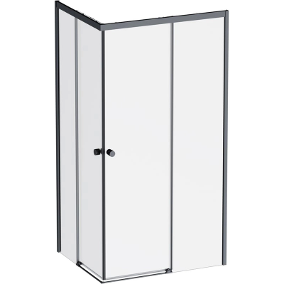 Душевой уголок AM.PM X-Joy 100 см. профиль черный, стекло прозрачное купить с доставкой. 100% Оригинал. Гарантия!