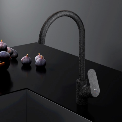 Смеситель для кухни AM.PM Like F8007122 элегантный черный купить с доставкой. 100% Оригинал. Гарантия!