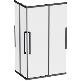 Душевое ограждение AM.PM Func 120x80 см. профиль черный, стекло прозрачное Душевое ограждение AM.PM Func 120x80 см. профиль черный, стекло прозрачное