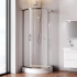 Душевое ограждение AM.PM Like 95x95 см. профиль хром, стекло прозрачное купить с доставкой. 100% Оригинал. Гарантия!