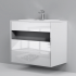 Тумба под раковину AM.PM Func 80 M8FFUX0801WG белая купить с доставкой. 100% Оригинал. Гарантия!