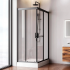 Душевое ограждение AM.PM Gem Twin Slide 120x80 см. профиль черный, стекло прозрачное купить с доставкой. 100% Оригинал. Гарантия!