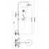 Душевая система Orange Thermo T02S3-912b c термостатом, черный матовый