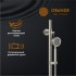 Душевая система Orange Steel M99-911ni смеситель с изливом, никель