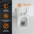 Унитаз подвесной Orange C02-100w безободковый, сиденье с микролифтом