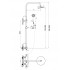 Душевая система Orange Thermo T02S3-912cr c термостатом, хром