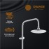 Душевая система Orange S06cr хром