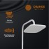 Душевая система Orange Lutz M04-944w смеситель с изливом, белый