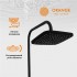 Душевая система Orange Aristo M19-944b смеситель с изливом, черный матовый