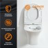 Унитаз подвесной Orange C01-100W безободковый, сиденье с микролифтом