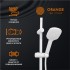 Душевая система Orange Aristo M19-944w смеситель с изливом, белый