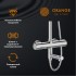 Душевая система Orange Thermo T02S4-911cr термостат с изливом, хром