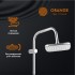 Душевая система Orange Splito M36-922cr со смесителем, хром