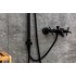 Душевая система Orange Mia M34-933b смеситель с изливом, черный матовый