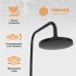 Душевая система Orange Mia M34-933b смеситель с изливом, черный матовый