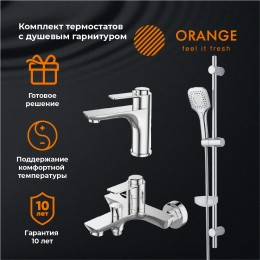 Набор смесителей с душ.комплектом Orange Thermo T19-311cr хром
