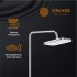 Душевая система Orange Thermo T02S4-912cr c термостатом, хром