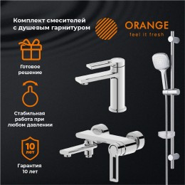 Набор смесителей с душ.комплектом Orange Splito M36-311cr хром