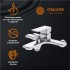 Набор смесителей с душ.комплектом Orange Lutz M04-311cr хром