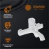 Orange Karl M05-932w душевая система смеситель с изливом, белый
