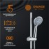 Душевая система Orange Alfi M18-933cr смеситель с изливом, хром
