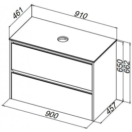 Столешница Allen Brau Activity 90 1.34023.AL белый