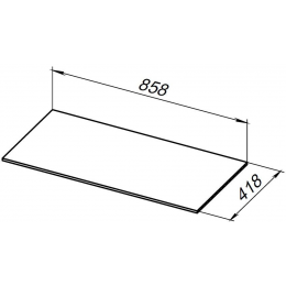 Столешница Allen Brau Liberty 85 1.330012.G серый