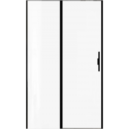 Душевая дверь в нишу Allen Brau Priority 120 см. профиль черный, стекло прозрачное