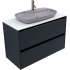 Тумба под раковину Allen Brau Activity 100 1.34006.AM антрацит матовый/черный браш купить с доставкой. 100% Оригинал. Гарантия!