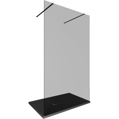 Душевая перегородка Allen Brau Infinity 120 см. профиль бронза, стекло прозрачное купить с доставкой. 100% Оригинал. Гарантия!