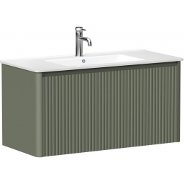 Тумба под раковину Allen Brau Gravity 100 1.370018.CGM олива матовый
