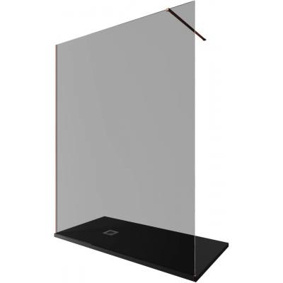 Душевая перегородка Allen Brau Infinity 160 см. профиль бронза, стекло прозрачное купить с доставкой. 100% Оригинал. Гарантия!