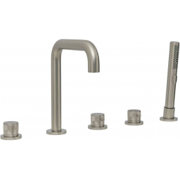 Смеситель на борт ванны Allen Brau Priority 5.31007-BN никель Смеситель на борт ванны Allen Brau Priority 5.31007-BN никель