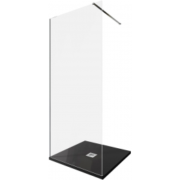 Душевая перегородка Allen Brau Infinity 90 см. профиль серебро, стекло прозрачное