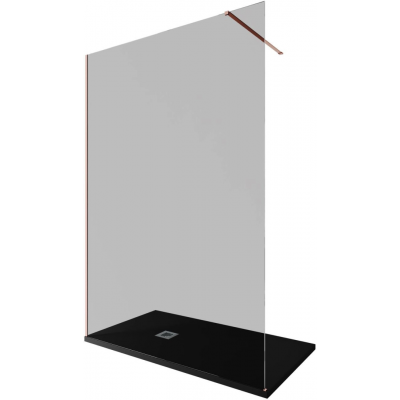 Душевая перегородка Allen Brau Infinity 140 см. профиль бронза, стекло прозрачное купить с доставкой. 100% Оригинал. Гарантия!