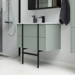 Тумба под раковину Allen Brau Reality 80 1.32005.CGM олива матовый