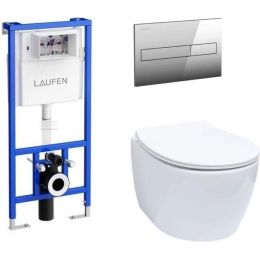 Комплект унитаз с инсталляцией, кнопкой и сиденьем микролифт Allen Brau Fantasy 00316504 Комплект унитаз с инсталляцией, кнопкой и сиденьем микролифт Allen Brau Fantasy 00316504