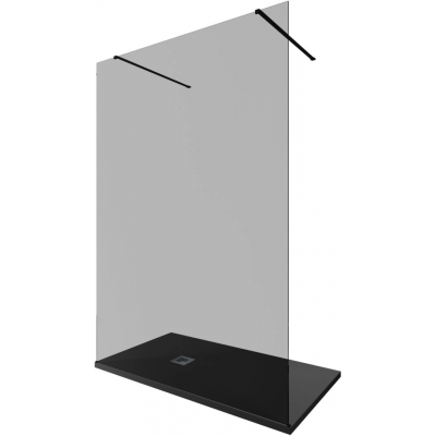 Душевая перегородка Allen Brau Infinity 140 см. профиль черный, стекло прозрачное купить с доставкой. 100% Оригинал. Гарантия!