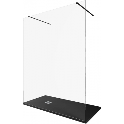 Душевая перегородка Allen Brau Infinity 160 см. профиль черный, стекло прозрачное купить с доставкой. 100% Оригинал. Гарантия!