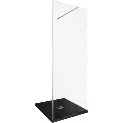 Душевая перегородка Allen Brau Infinity 80 см. профиль серебро, стекло прозрачное купить с доставкой. 100% Оригинал. Гарантия!