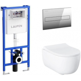 Комплект унитаз с инсталляцией, кнопкой и сиденьем микролифт Allen Brau Priority 00316509 Комплект унитаз с инсталляцией, кнопкой и сиденьем микролифт Allen Brau Priority 00316509