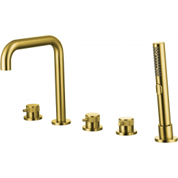 Смеситель на борт ванны Allen Brau Priority 5.31007-GB золото Смеситель на борт ванны Allen Brau Priority 5.31007-GB золото