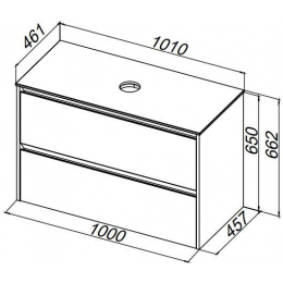 Столешница Allen Brau Activity 100 1.34024.ST серый