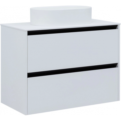 Тумба под раковину Allen Brau Activity 90 1.34005.WM белый матовый/черный браш купить с доставкой. 100% Оригинал. Гарантия!